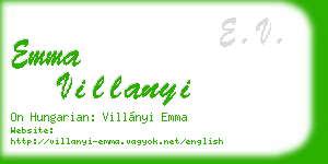 emma villanyi business card